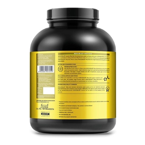 Benefit - MuscleBlaze Whey Gold, 4.4 lb Rich Milk Chocolate Benefit - MuscleBlaze Whey Gold, 4.4 lb Rich Milk Chocolate