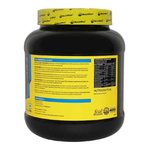 MuscleBlaze Raw Whey Isolate, 2.2 lb Unflavored MuscleBlaze Raw Whey Isolate, 2.2 lb Unflavored