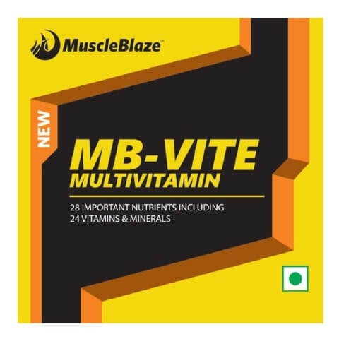 MuscleBlaze MB-VITE Multivitamin, Unflavoured 60 tablet(s) MuscleBlaze MB-VITE Multivitamin, Unflavoured 60 tablet(s)