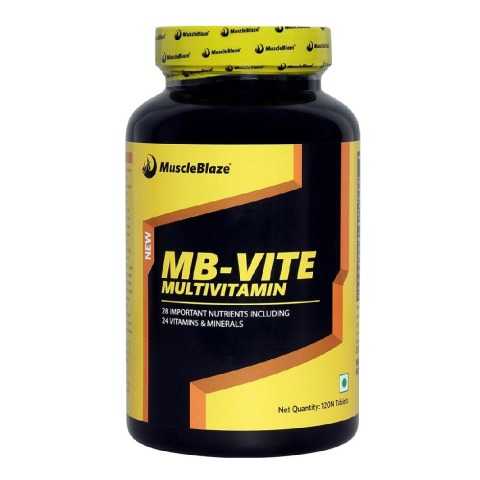 MuscleBlaze MB-VITE Multivitamin, Unflavoured 120 tablet(s) MuscleBlaze MB-VITE Multivitamin, Unflavoured 120 tablet(s)