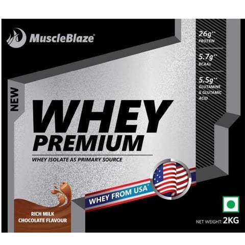 MuscleBlaze Whey Premium, 4.4 lb Rich Milk Chocolate MuscleBlaze Whey Premium, 4.4 lb Rich Milk Chocolate
