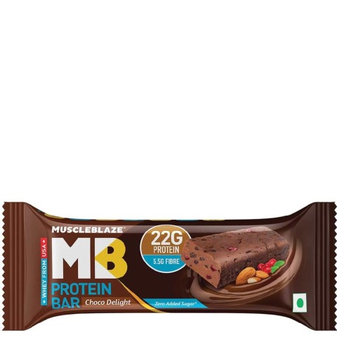 MuscleBlaze Protein Bar (22g Protein), 6 Piece(s)/Pack Choco Delight MuscleBlaze Protein Bar (22g Protein), 6 Piece(s)/Pack Choco Delight