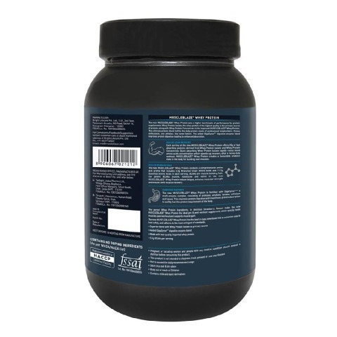 MuscleBlaze 100% Whey Protein Supplement Powder with Digestive Enzyme, 2.2 lb 30 Servings (Strawberry) MuscleBlaze 100% Whey Protein Supplement Powder with Digestive Enzyme, 2.2 lb 30 Servings (Strawberry)