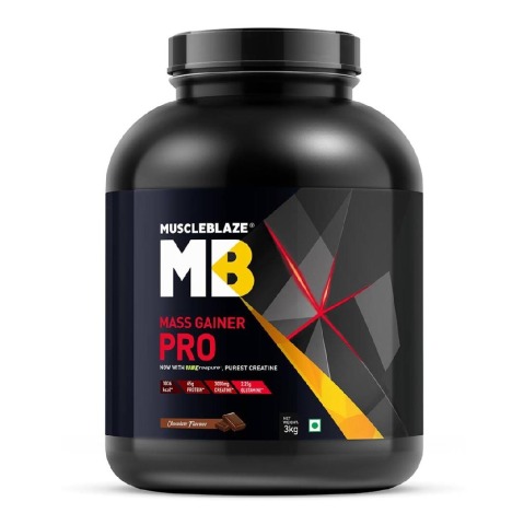 MuscleBlaze Mass Gainer PRO with Creapure, 6.6 lb Chocolate MuscleBlaze Mass Gainer PRO with Creapure, 6.6 lb Chocolate
