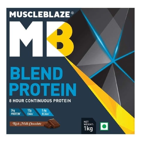 MuscleBlaze Blend Protein, 2.2 lb Rich Milk Chocolate MuscleBlaze Blend Protein, 2.2 lb Rich Milk Chocolate