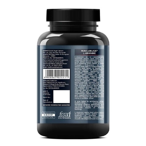 2 - MuscleBlaze L-Arginine, 90 capsules Unflavoured 2 - MuscleBlaze L-Arginine, 90 capsules Unflavoured