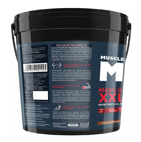 1 - MuscleBlaze Mass Gainer XXL with Complex Carbs and Proteins in 3:1 ratio, 11 lb (Chocolate) 1 - MuscleBlaze Mass Gainer XXL with Complex Carbs and Proteins in 3:1 ratio, 11 lb (Chocolate)