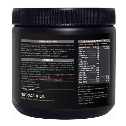 SupplementInfo - MuscleBlaze PRE Workout 300, 0.55 lb Melon Twist SupplementInfo - MuscleBlaze PRE Workout 300, 0.55 lb Melon Twist