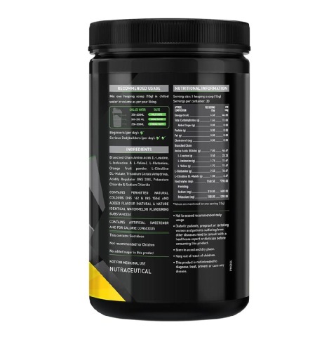SupplementInfo - MuscleBlaze BCAA Pro Intra-workout with BCAA Electrolytes Citrulline Malate & Glutamine, 0.99 lb Watermelon SupplementInfo - MuscleBlaze BCAA Pro Intra-workout with BCAA Electrolytes Citrulline Malate & Glutamine, 0.99 lb Watermelon