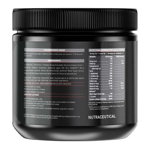 SupplementInfo - MuscleBlaze Pre Workout Ripped, 0.55 lb Raspberry Lemonade SupplementInfo - MuscleBlaze Pre Workout Ripped, 0.55 lb Raspberry Lemonade