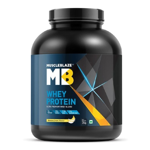 1 - MuscleBlaze Whey Protein, 4.4 lb Banana Cream 1 - MuscleBlaze Whey Protein, 4.4 lb Banana Cream