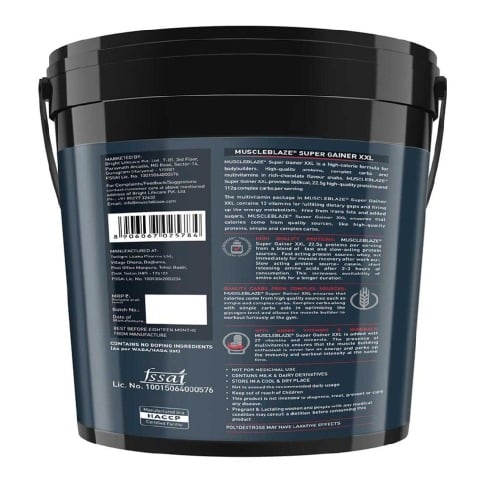 Benefit - MuscleBlaze Super Gainer XXL, 11 lb Chocolate Benefit - MuscleBlaze Super Gainer XXL, 11 lb Chocolate