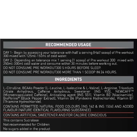 7 - MuscleBlaze PRE Workout 300, 0.55 lb Melon Twist(RecommendedUsage) 7 - MuscleBlaze PRE Workout 300, 0.55 lb Melon Twist(RecommendedUsage)