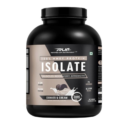 1 - Ripped Up Nutrition Whey Protein Isolate,  5 lb  Cookies & Cream 