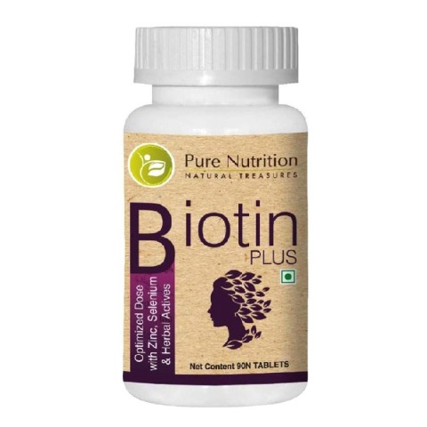 1 - Pure Nutrition Biotin Plus 10000 mcg,  90 tablet(s)  Unflavoured 
