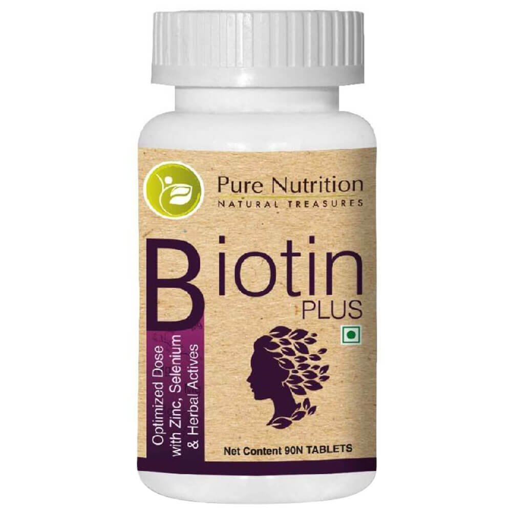 1 - Pure Nutrition Biotin Plus 10000 mcg,  90 tablet(s)  Unflavoured 