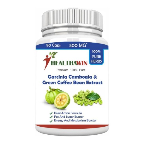 1 - Healthawin Garcinia Cambogia & Green Coffee Bean Extract,  90 capsules 