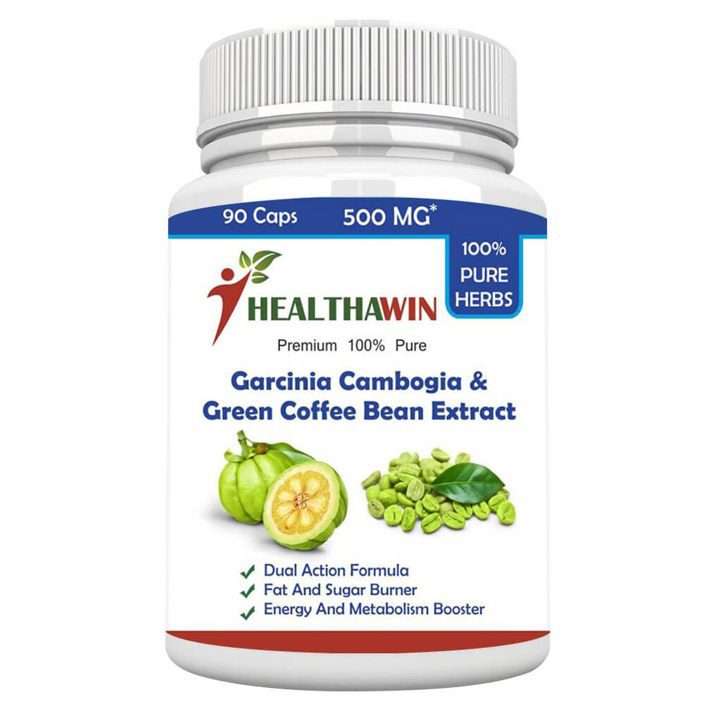 1 - Healthawin Garcinia Cambogia & Green Coffee Bean Extract,  90 capsules 