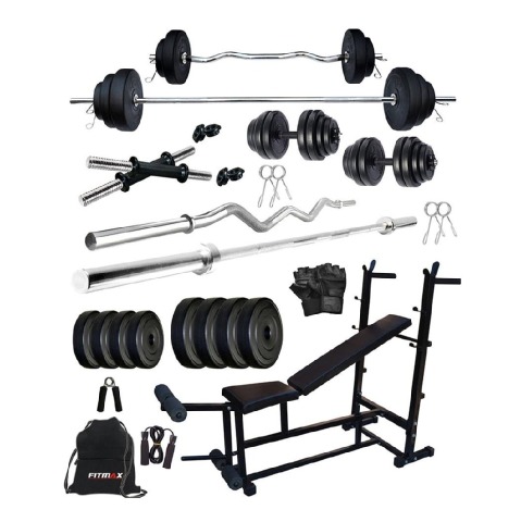 Fitmax PVC 38KG COMBO 25 SL Home Gym Kit
