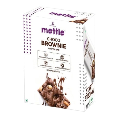 Mettle Protein Bar,  6 Piece(s)/Pack  Choco Brownie 