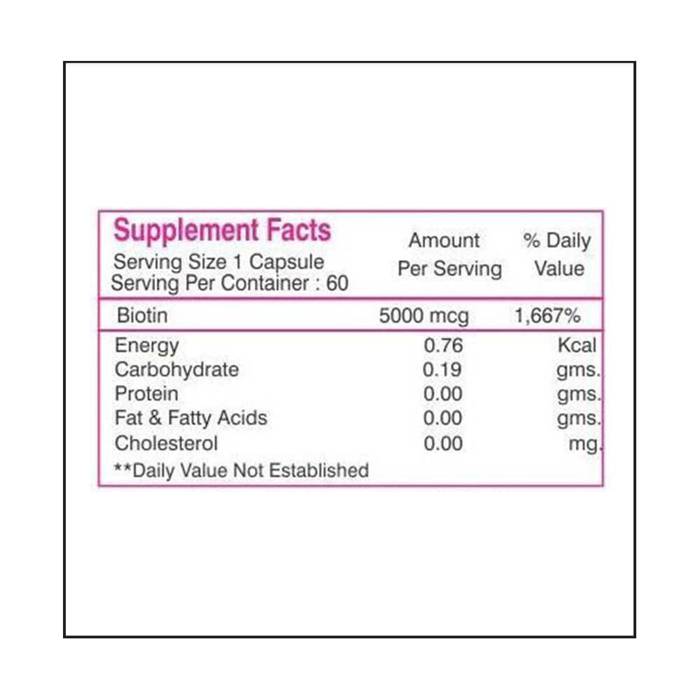 supplement - NutriLeon Biotin,  60 capsules  Unflavoured 