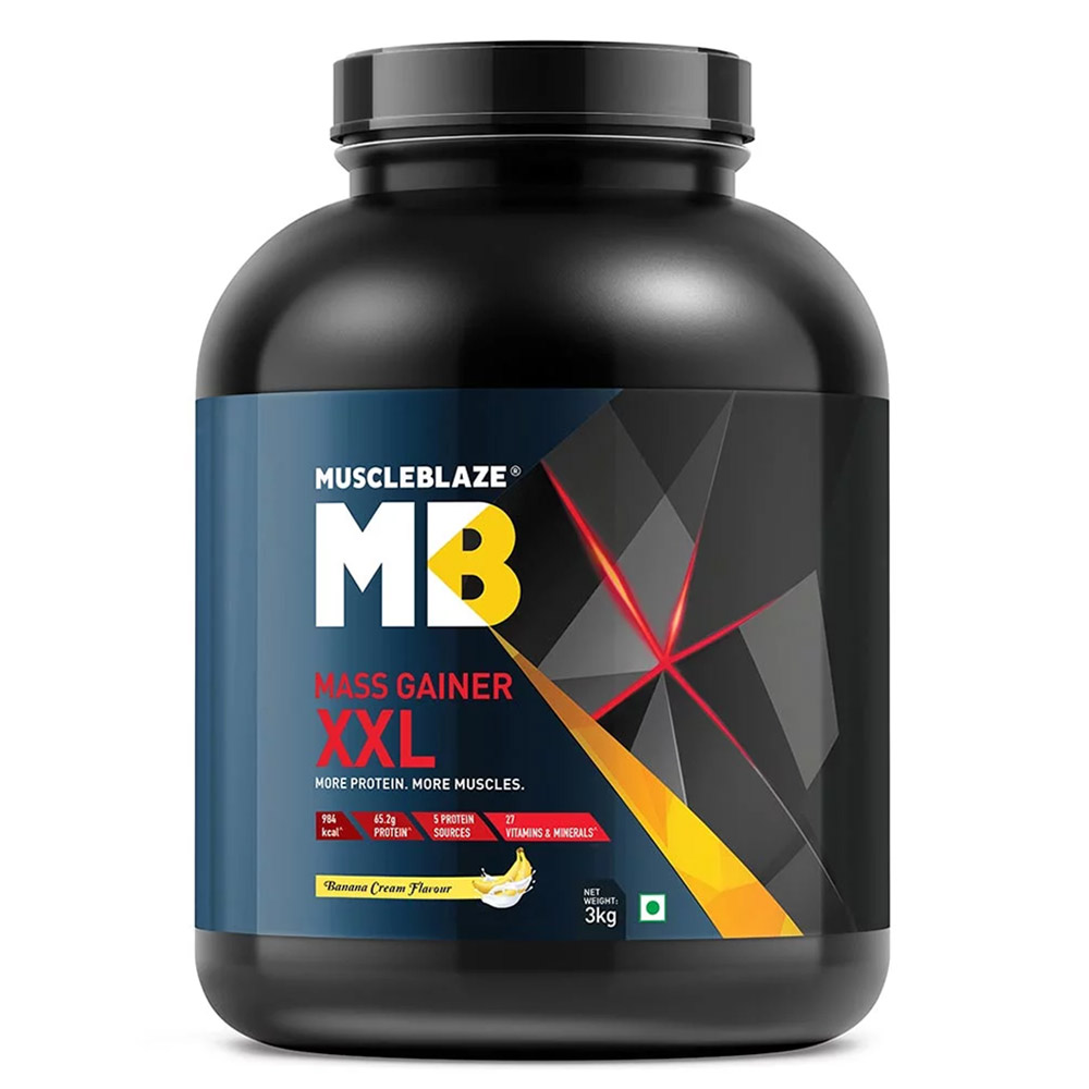 5 - MuscleBlaze Mass Gainer XXL OP,  6.6 lb  Banana Cream 