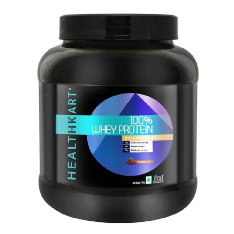 6 - HealthKart 100% Whey Protein OP, 2.2 lb Chocolate