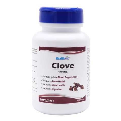 10 - Healthvit Clove 470 mg,  60 capsules 