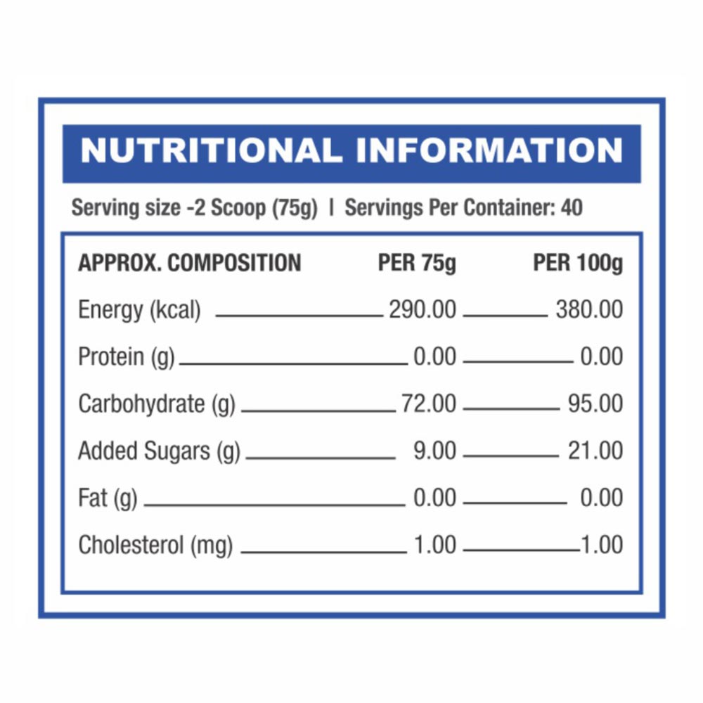 Supplement - HealthXP Carbo Rush,  6.6 lb  Orange 