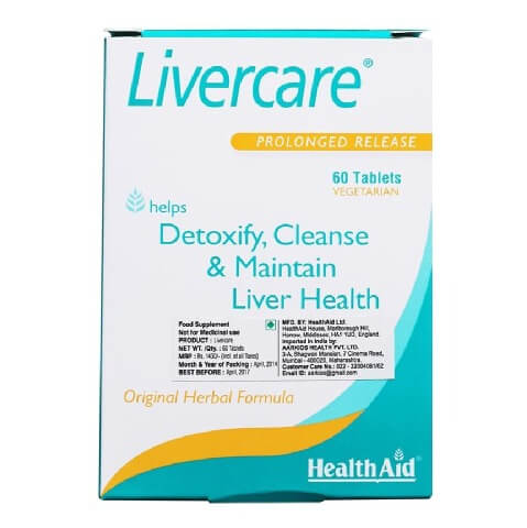 HealthAid Livercare (Prolonged Release), 60 tablet(s) HealthAid Livercare (Prolonged Release), 60 tablet(s)