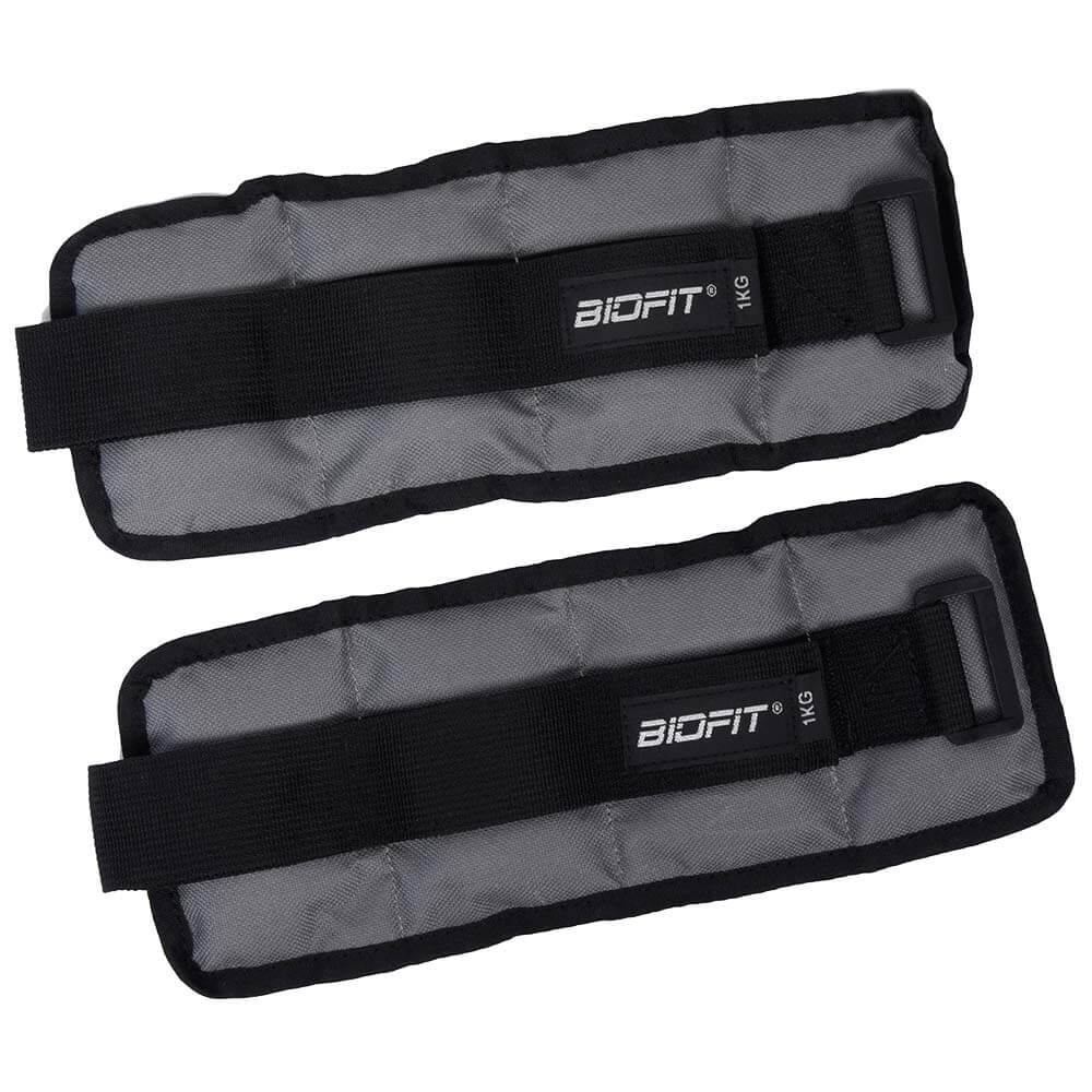 2 - Biofit Ankle and Wrist Weight,  Black & Grey (1610)  1 kg 