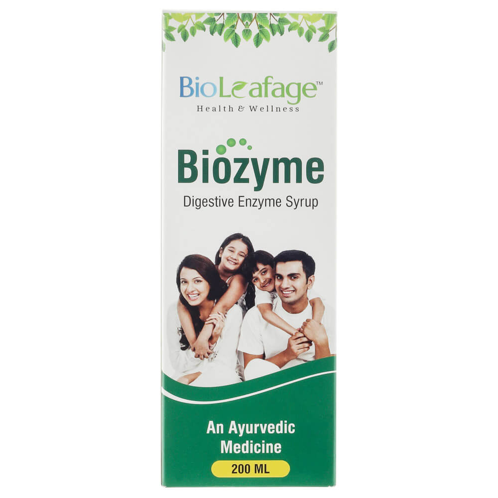 front - Bio Leafage Bizyme Digestive Enzyme Syrup,  200 ml 