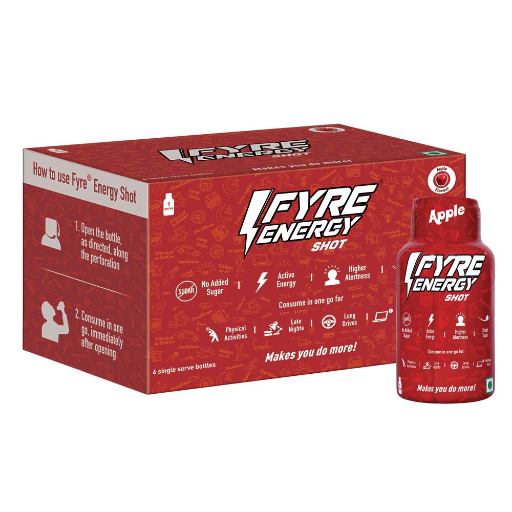Box - Fyre Energy Shot,  12 Piece(s)/Pack  Apple 