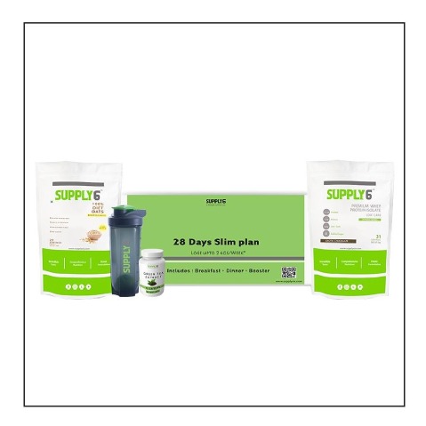 Supply6 28 Days Slim Plan Combo, 4 Piece(s)/Pack Natural