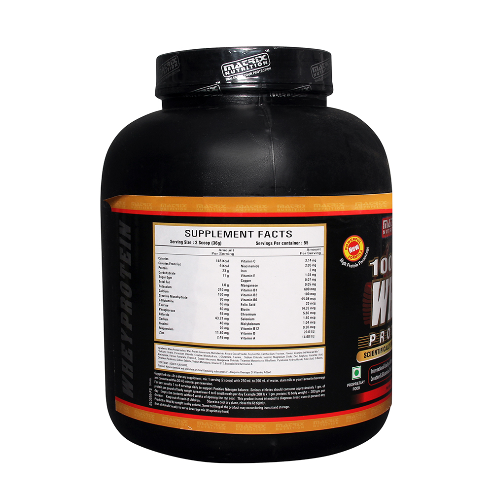 Matrix Nutrition 100% Whey Protein,  4.4 lb  Chocolate 