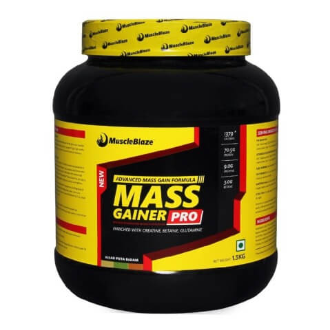 MuscleBlaze Mass Gainer Pro, Kesar Pista Badam 3.3 lb