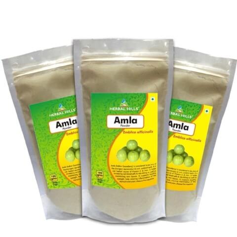Herbal Hills Amla Powder (Pack of 3), 0.3 kg Herbal Hills Amla Powder (Pack of 3), 0.3 kg