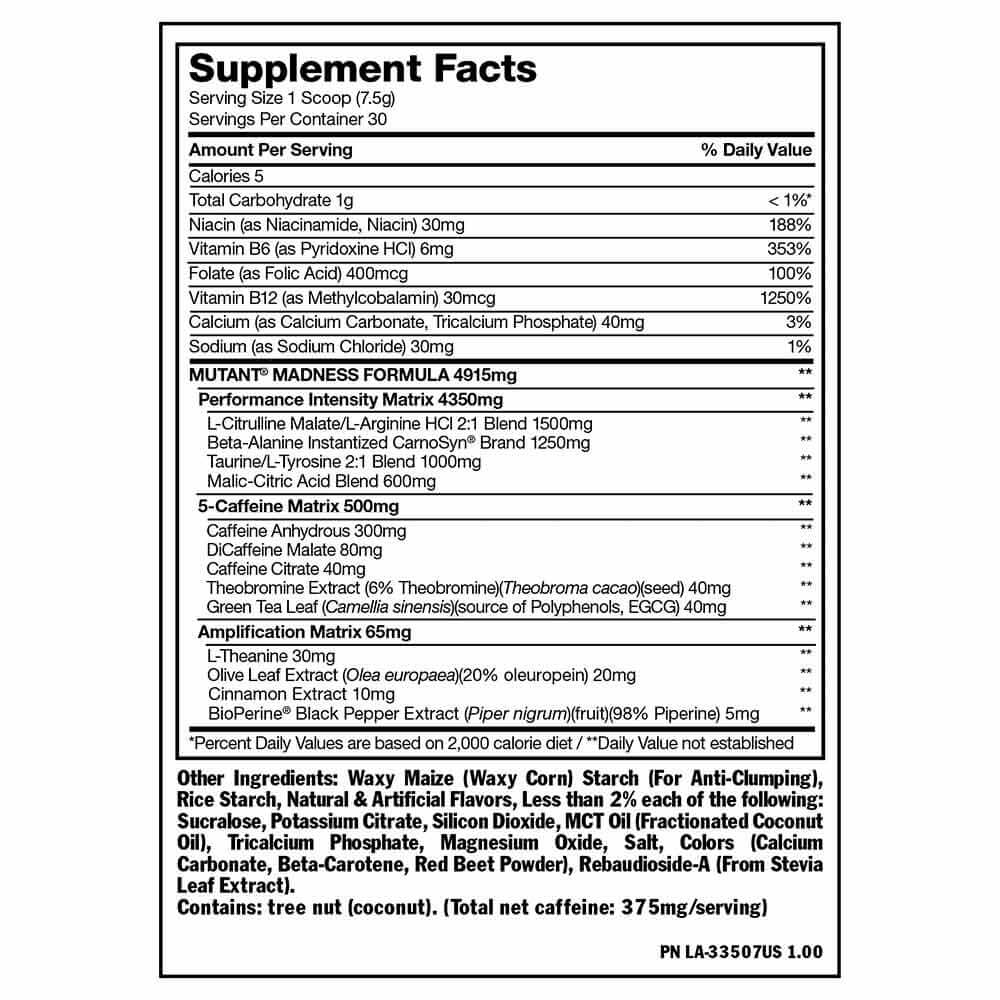 supplement - Mutant Madness,  0.66 lb  Pineapple 