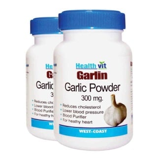 Healthvit Garlic Powder (300mg), 60 capsules
