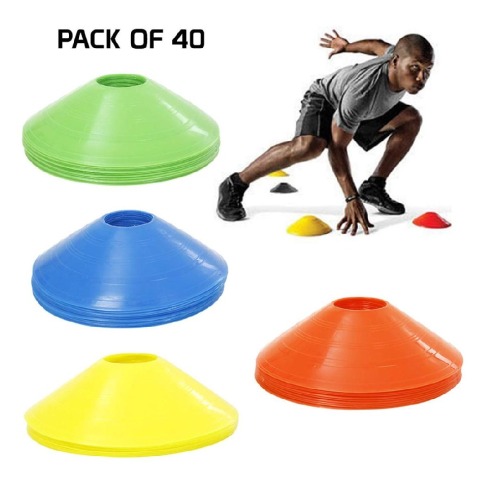 Fitsy Agility Disc (AR2411),  Free Size 40 Piece  Multicolor 