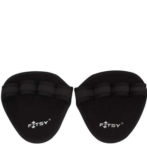 Fitsy Gym Hand Grip,  Black (Pair) 