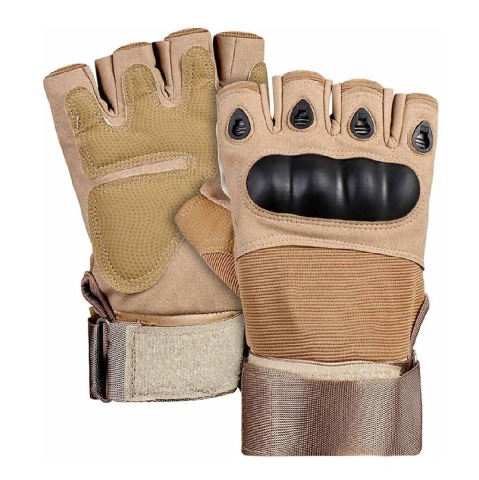 Fitsy Gym Gloves with Wrist Wrap for Workouts,  Brown  Medium 