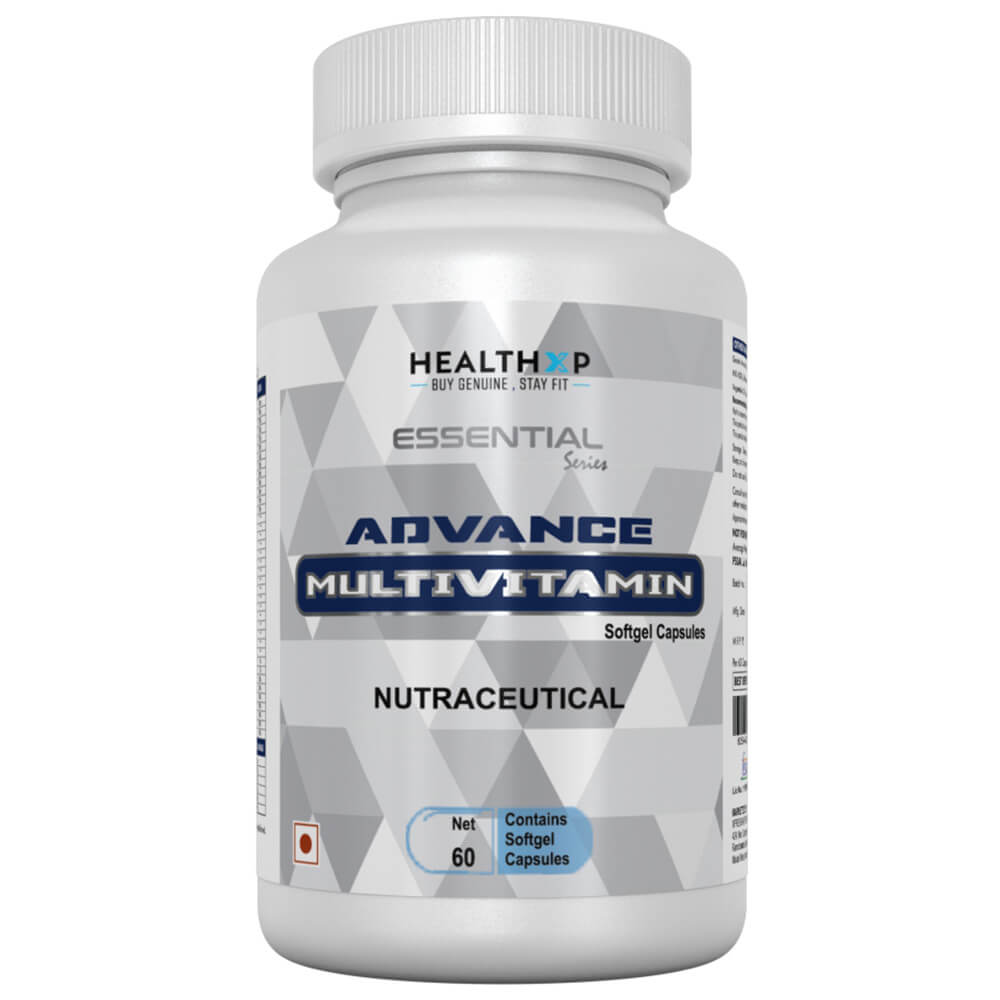 1 - HealthXP Essential Series Advance Multivitamin,  60 softgels  Unflavoured 