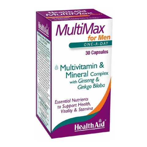 HealthAid MultiMax for Men, Unflavoured 30 capsules HealthAid MultiMax for Men, Unflavoured 30 capsules