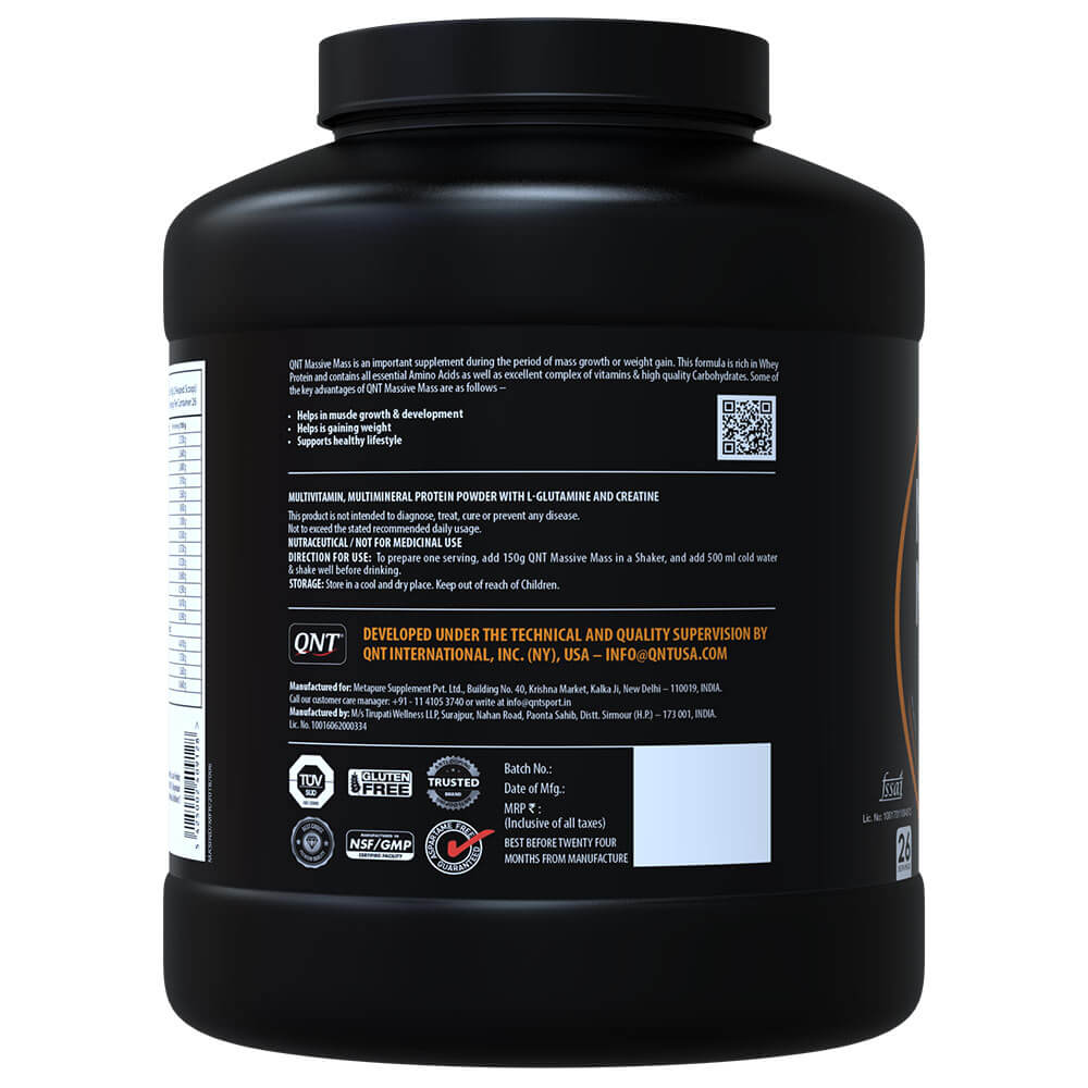 back - QNT Massive Mass,  8.8 lb  Irish Chocolate 