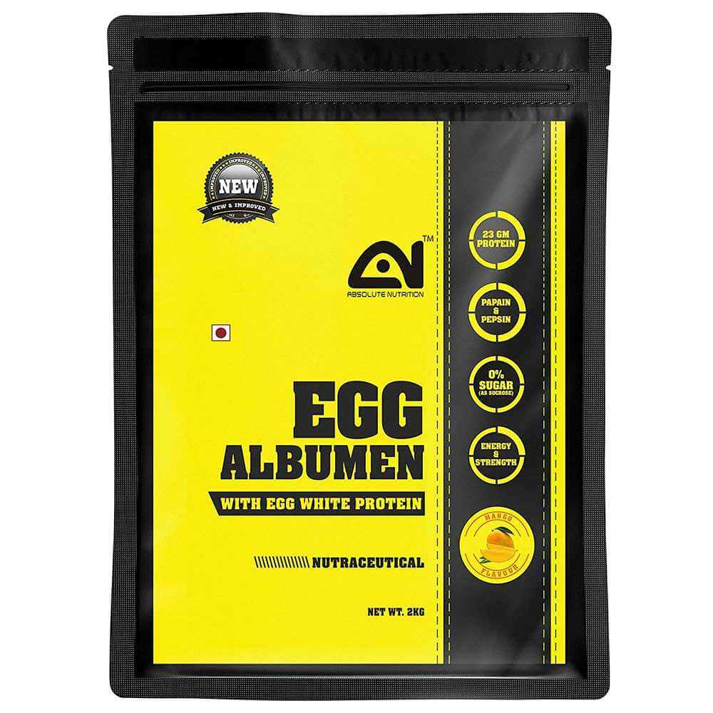 Absolute Nutrition Egg Albumen Protein Powder,  4.4 lb  Mango 
