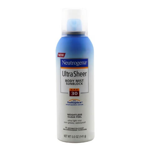 Neutrogena Ultra Sheer Body Mist Sunblock SPF 30