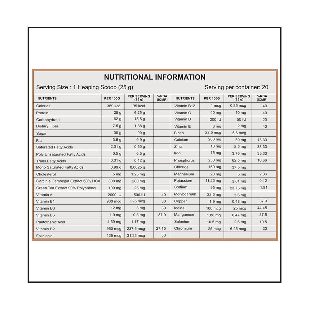 supplement - Healthvit Slim Shake Meal Replacement Powder,  0.5 kg  Chocolate 