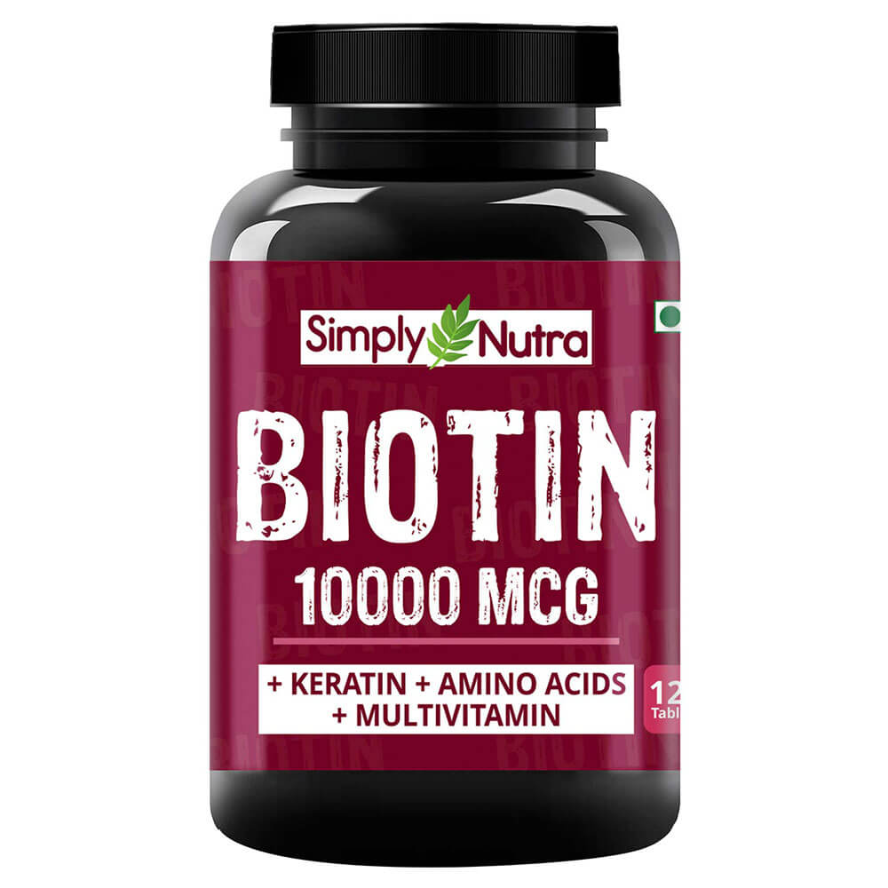 Simply Nutra Biotin 10000mcg,  120 tablet(s)  Unflavoured 