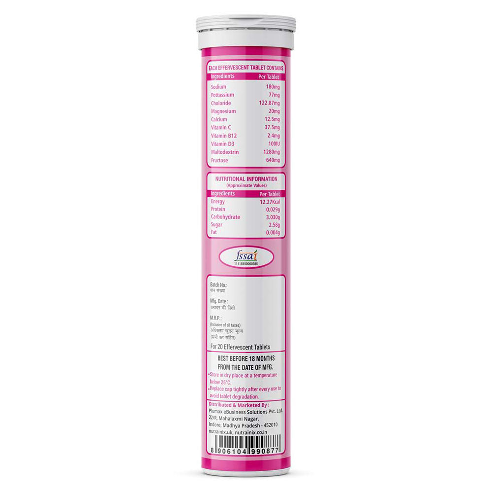 SupplementInfo1 - Nutrainix Reload Electrolytes,  20 tablet(s)  Berry 